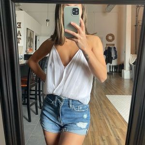 BEBE- body suit with peekaboo open back - Xs